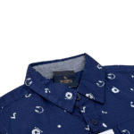 Boy's Blue Printed Shirt