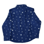 Boy's Blue Printed Shirt