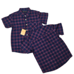 Boy's Blue With Red Checks Shirts