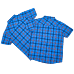 Boy's Blue and Orange Checks Shirts