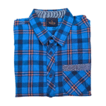 Boy's Blue and Orange Checks Shirts