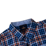Boy's Blue with orange Checks Shirt
