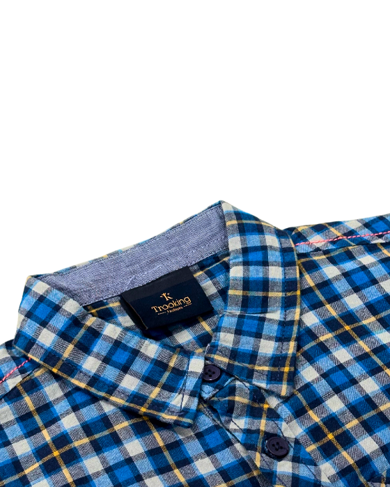 Boy's Blue with yellow Checks Shirt