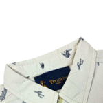 Boy's Cream Printed Shirt