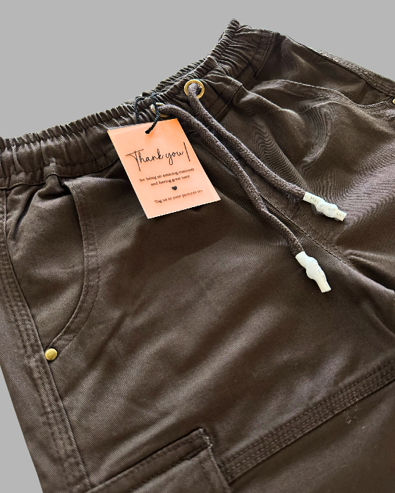 Boy's Dark Brown Cargo Pant