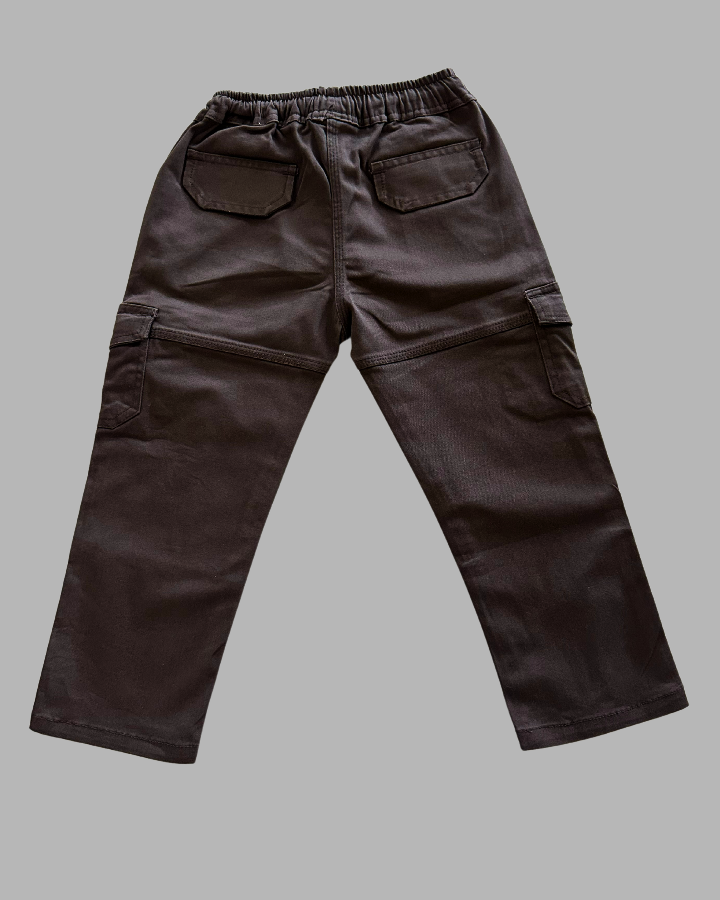 Boy_s_Dark_Brown_Cargo_Pant_1 Boy's Dark Brown Cargo Pant