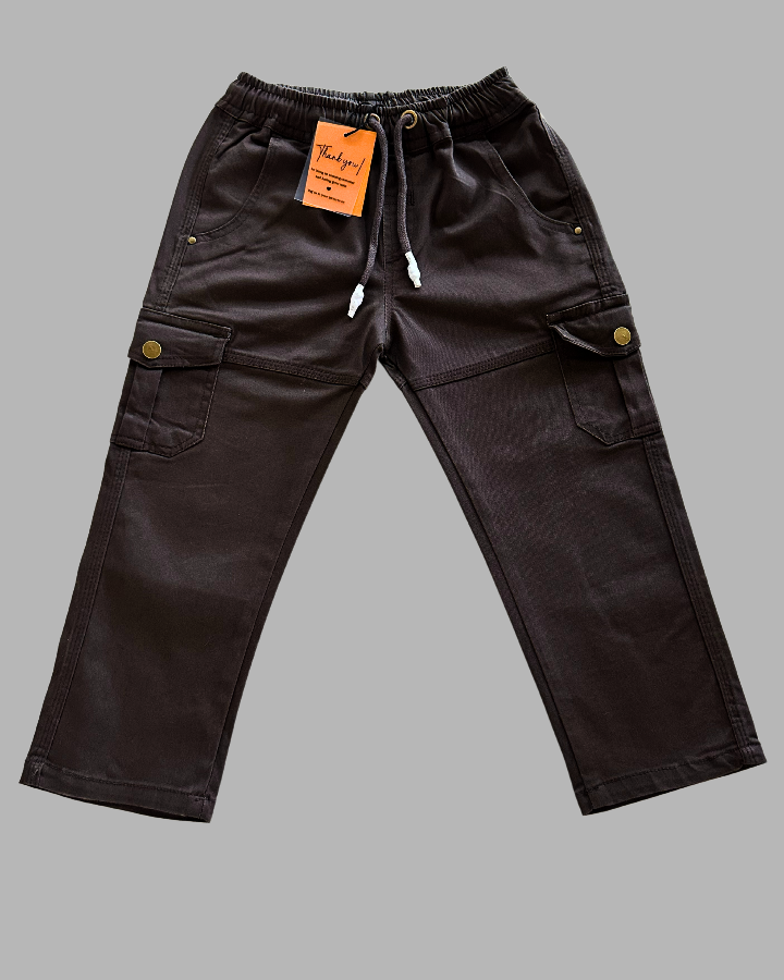 Boy_s_Dark_Brown_Cargo_Pant_2 Boy's Dark Brown Cargo Pant