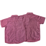 Boy's Dark Pink Half Sleeves Shirt