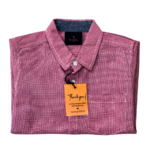 Boy's Dark Pink Half Sleeves Shirt