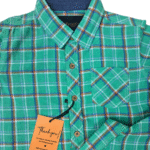 Boy's Green Check Shirt