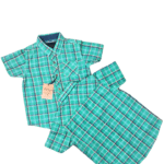 Boy's Green Check Shirt