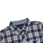 Boy's Grey and Blue Checks Shirts