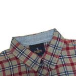 Boy's Grey and Red Checks Shirts