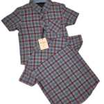 Boy's Grey and Red Checks Shirts