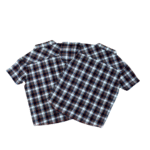 Boy's Grey with Navy Checks Shirt