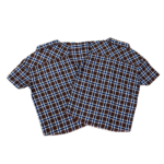 Boy's Light Brown with Blue Checks Shirt