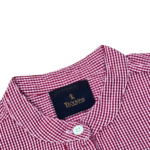 Boy's Peach and White Checks Shirts