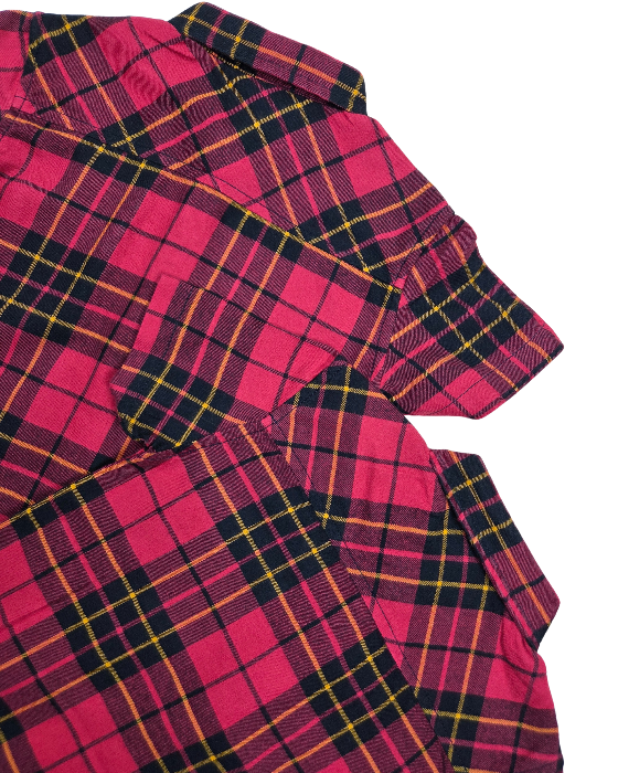 Boy's Red and Black Checks Shirts