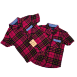 Boy's Red and Black Checks Shirts