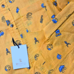 Boy's Yellow Printed Shirt