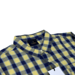 Boy's Yellow with Navy and Grey Checks Shirt
