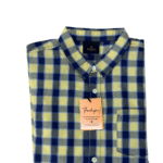 Boy's Yellow with Navy and Grey Checks Shirt
