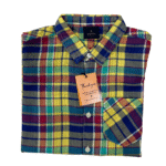 Boy's Yellow with blue and green Checks Shirt