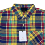 Boy's Yellow with blue and green Checks Shirt