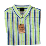 Boy's lemon-lime Vertical Stripes Shirt