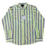 Boy's lemon-lime Vertical Stripes Shirt