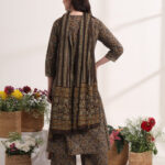 Brown_Anarkali_Ajrak_Print_Kurta_Set_2 Brown anarkali printed kurta set- trooking