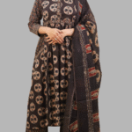 Brown Kota Dori  Dori Anarkali 3 Pcs Kurta Set
