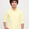 Premium Oxford Plain Yellow Casual Shirt (SF)