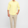 Premium Oxford Plain Yellow Casual Shirt (SF)
