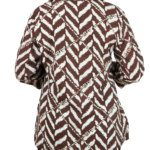 Chocolate_Brown_V_Neck_Kurti_Top_3 chocolate brown v neck top for women