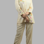 Cream Embroided Co-ord Set