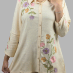 Cream Embroided Co-ord Set