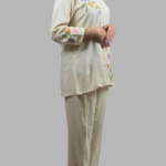 Cream Embroided Co-ord Set