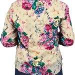 Cream Floral Print Top