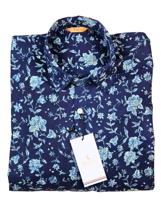 Dark_Blue_Jaipuri_Full_Sleeve_Printed_Shirt_1 Dark Blue Jaipuri Full Sleeve Printed Shirt