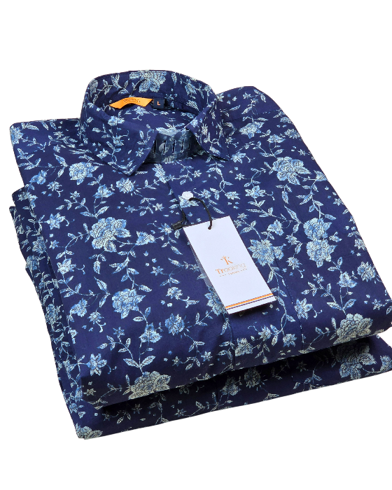 Dark_Blue_Jaipuri_Full_Sleeve_Printed_Shirt_3 Dark Blue Jaipuri Full Sleeve Printed Shirt