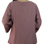 Dusty Rose Plain Embroided Top