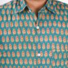 Sea Green Jaipuri Full Sleeve Printed Shirt for Men