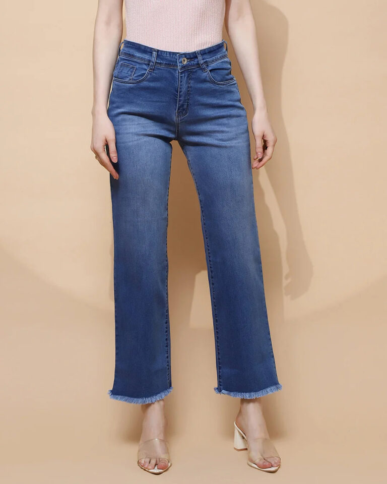 Blue Straight Relaxed Fit Jeans