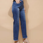 Blue Straight Relaxed Fit Jeans