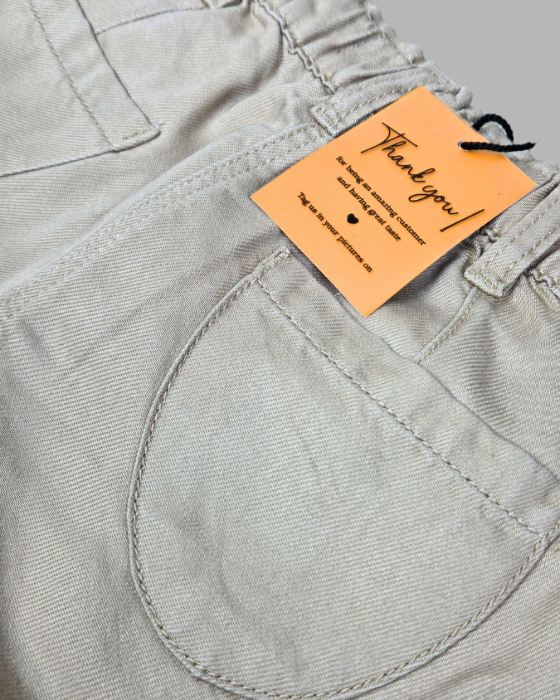 Girl's Cream  Plain Shorts