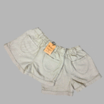 Girl's Cream  Plain Shorts