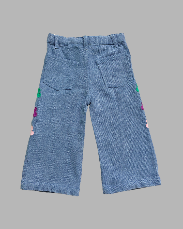 Girl's Denim Blue Pant