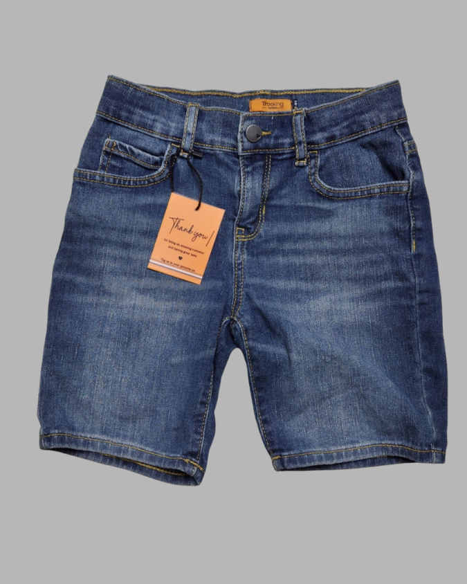 girls blue denim shorts_trooking fashions