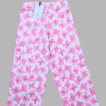 Girl's Pink Floral Elasticated Cotton Pants